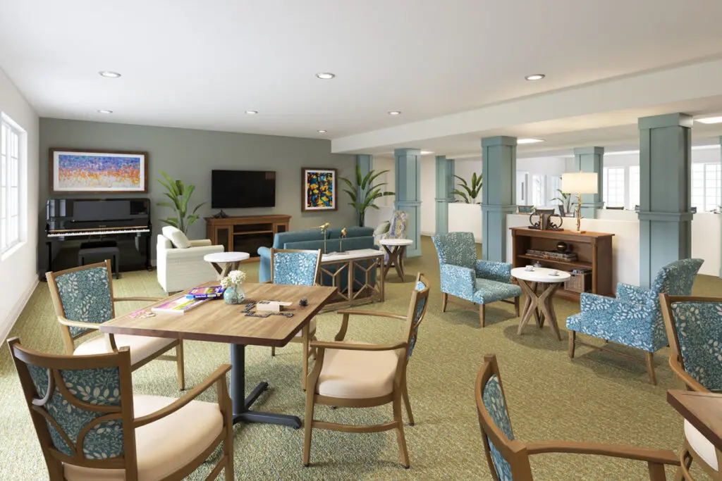 Memory Care Lobby at Charter Senior Living of Brookfield