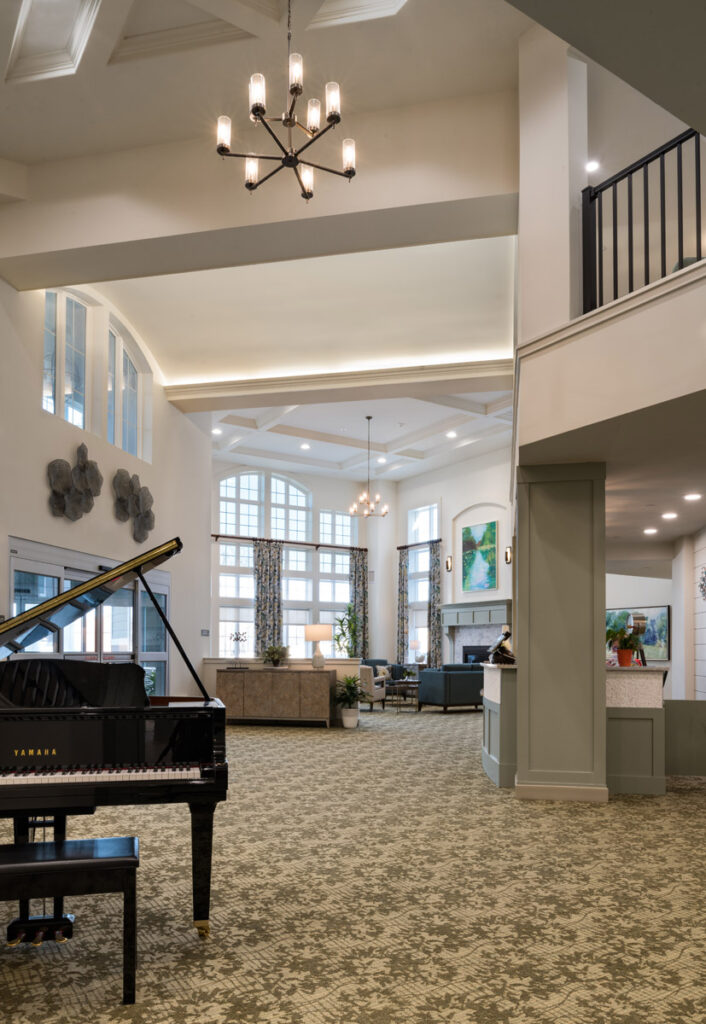 Hearth Room at Charter Senior Living at Brookfield